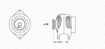MAGNETI MARELLI 943346053010 -  Генератор